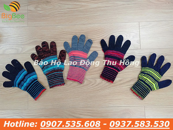 găng tay len thời trang nhiều màu sắc