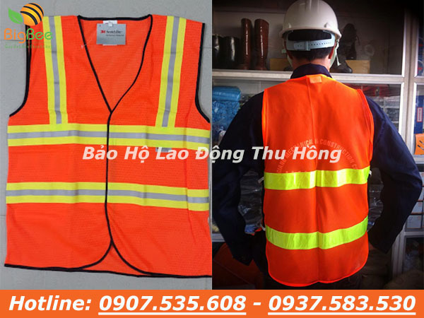 Áo phản quang 3M màu cam giá rẻ tại Bình Tân