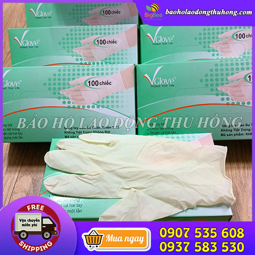 Giá nhập sỉ găng tay cao su y tế Vglove nhám size XS S M L XL Giá nhập sỉ găng tay cao su y tế Vglove nhám size XS S M L XL