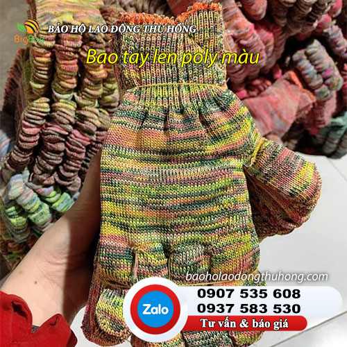 Bao tay len sợi poly màu 01