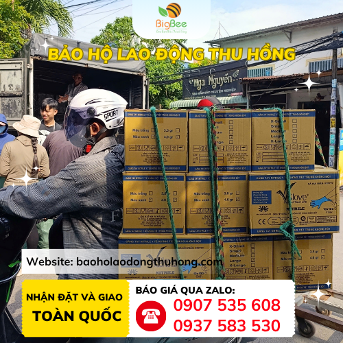 Giao hàng 20 thùng găng tay y tế Vglove Nitrile 20 thùng găng tay y tế Vglove Nitrile