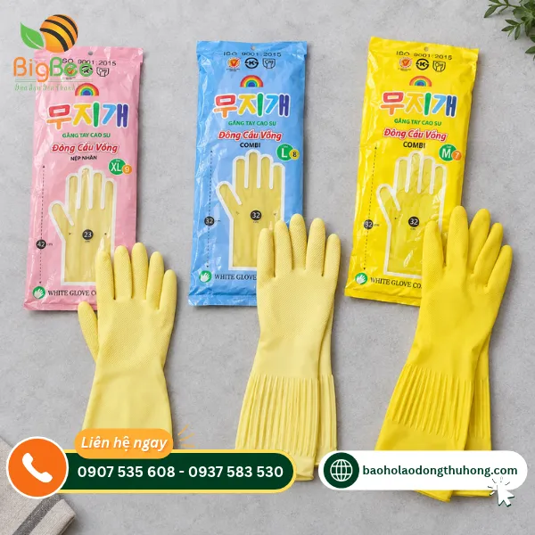 3 mẫu găng tay cao su Đông Cầu Vồng 3 mẫu găng tay cao su Đông Cầu Vồng