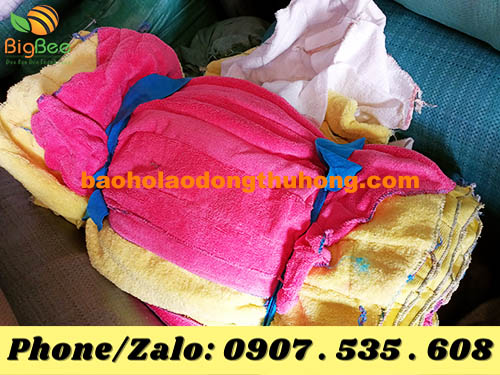 5kg khăn lau vải nối đủ màu của công ty Thu Hồng