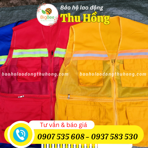 Áo bảo hộ gile có túi giá rẻ cho kỹ sư Áo bảo hộ gile có túi giá rẻ cho kỹ sư