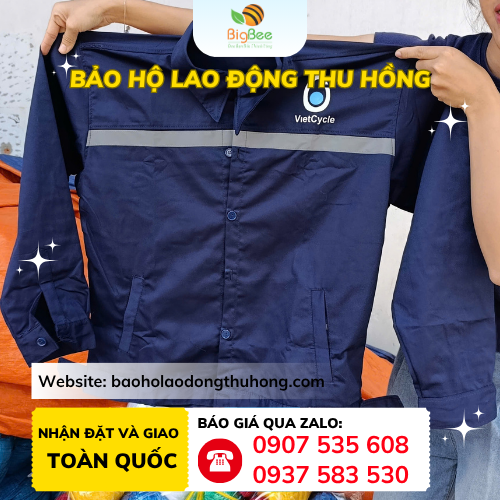 Áo bảo hộ lao động in logo Áo bảo hộ lao động in logo nổi bật thu hút