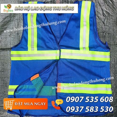 Áo bảo hộ phản quang lưới công nhân Áo bảo hộ phản quang lưới công nhân