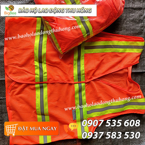 Áo bảo hộ phản quang lưới may sẵn tại xưởng Áo bảo hộ phản quang lưới may sẵn tại xưởng