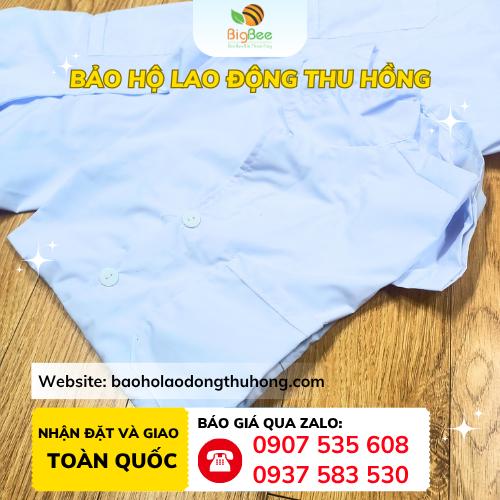 Áo blouse trắng nam nữ may sẵn Áo blouse trắng nam nữ may sẵn