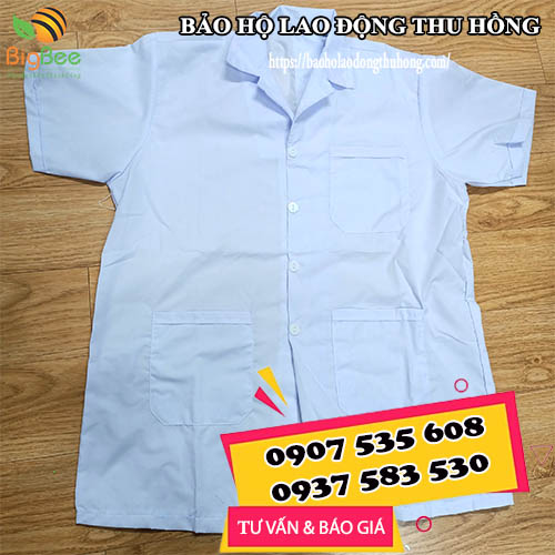 áo blouse trắng tay ngắn vải kate silk 1 áo blouse trắng tay ngắn vải kate silk 1