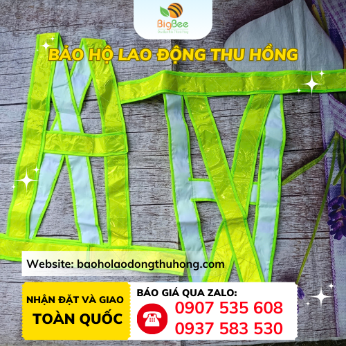 Áo dây phản quang nhựa Áo dây phản quang nhựa loại siêu nhẹ