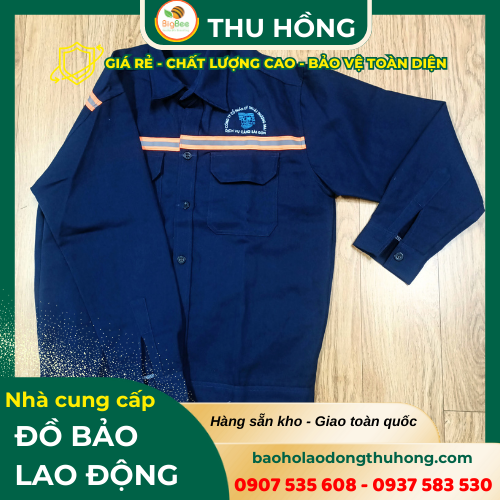 Áo đồng phục công nhân tay dài bảo hộ an toàn Áo đồng phục công nhân tay dài bảo hộ an toàn