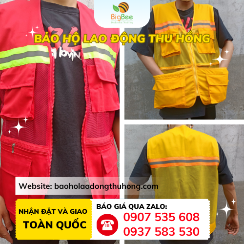 Áo gile bảo hộ kỹ sư 4 túi giá rẻ Áo gile bảo hộ kỹ sư 4 túi giá rẻ tại TPHCM