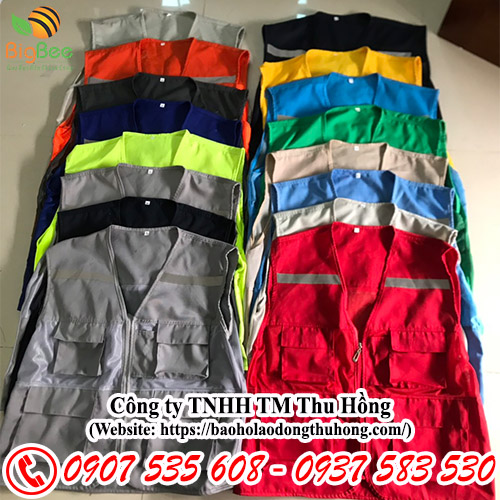 Áo gile kỹ sư công trình đủ màu