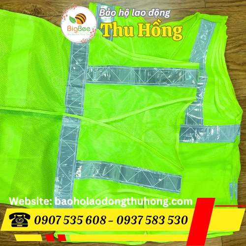 Áo gile phản quang vải lưới cao cấp Áo gile phản quang vải lưới cao cấp