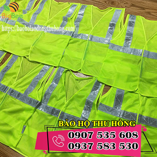 áo lưới phản quang 2 vạch ngang