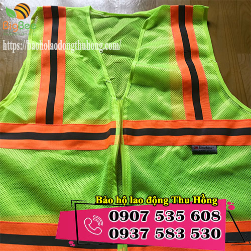 áo lưới phản quang 3M có dây kéo