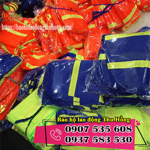 áo lưới phản quang công trường nhiều màu
