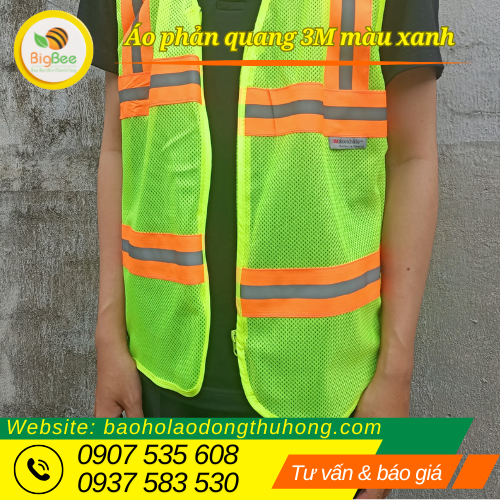 Áo phản quang 3M xanh giá sỉ tại Thu Hồng Áo phản quang 3M xanh giá sỉ tại Thu Hồng