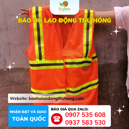 Áo phản quang công trình 3M chính hãng Áo phản quang công trình 3M chính hãng