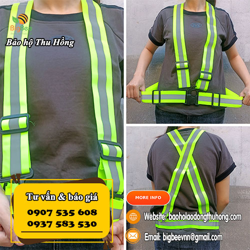 Áo phản quang dây thắt đai an toàn Áo phản quang dây thắt đai an toàn