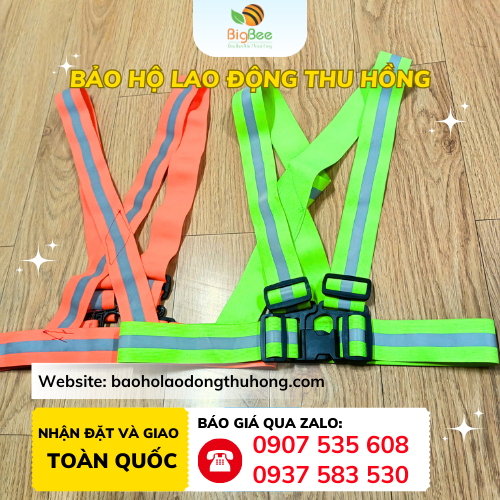 Áo phản quang dây thun nhiều màu loại tốt Áo phản quang dây thun nhiều màu loại tốt
