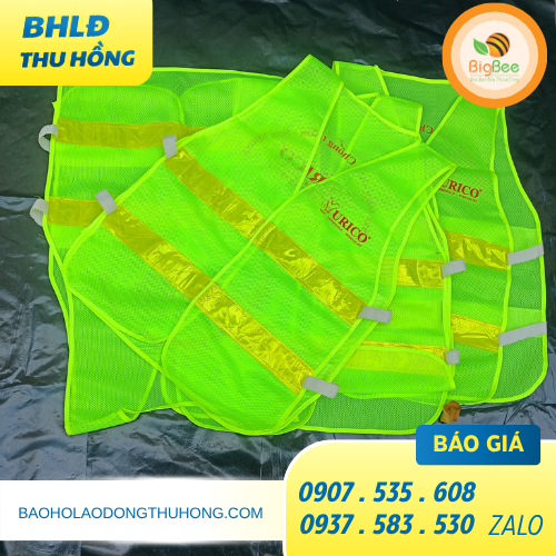 Áo phản quang in logo may thun sườn cho doanh nghiệp Áo phản quang in logo may thun sườn cho doanh nghiệp