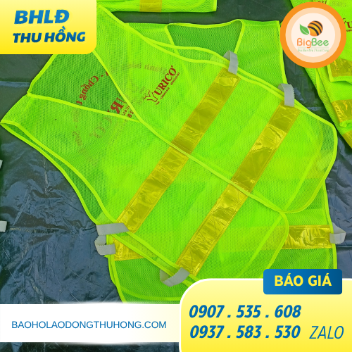 Áo phản quang in logo may thun sườn Áo phản quang in logo may thun sườn