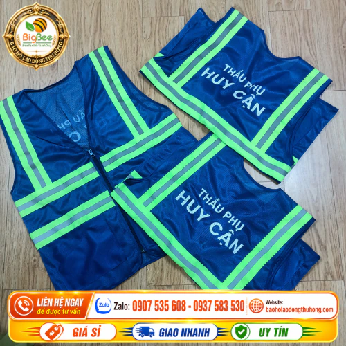 Áo phản quang lưới có in logo công ty theo mẫu Áo phản quang lưới có in logo công ty theo mẫu