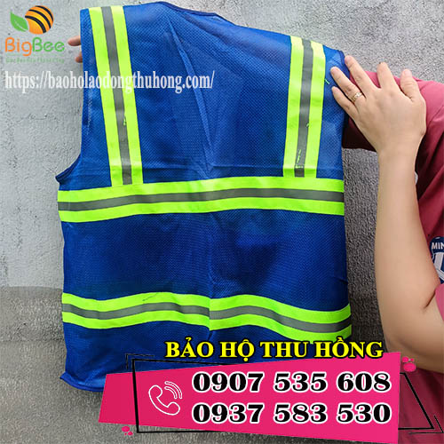 áo phản quang lưới màu xanh đậm bán ở đâu rẻ?