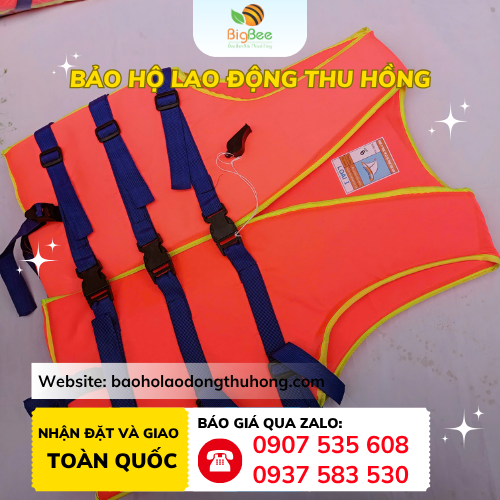 Áo phao cứu sinh - Áo phao bơi Áo phao cứu sinh thiết bị bảo vệ an toàn
