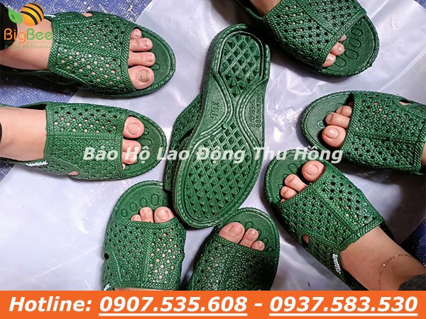 Thu Hồng chuyên bán buôn dép tổ ong màu xanh lá giá sỉ rẻ nhất