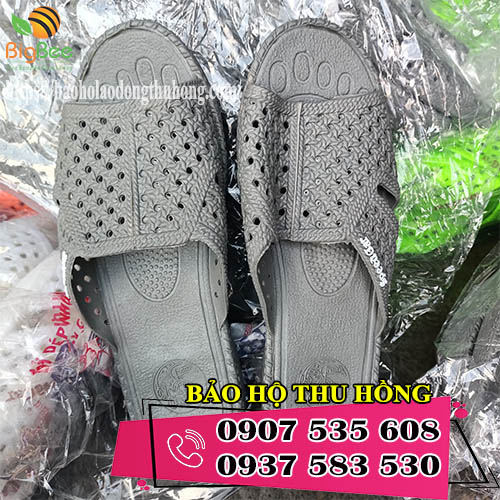Bán dép tổ ong Thái Lan màu xám giá rẻ size người lớn