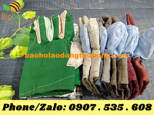 Thu Hồng bán găng tay vải dày Jean - Kaki trơn giá rẻ tại TPHCM