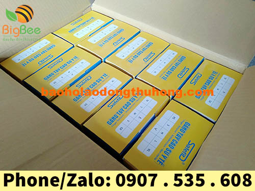 Thu Hồng bán găng tay y tế có bột Safefit trắng tại TPHCM