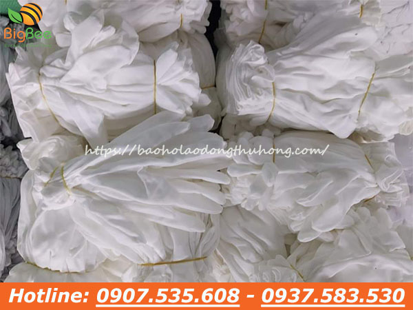 Bán sỉ  bao tay thun trắng mỏng T8+1 giá rẻ