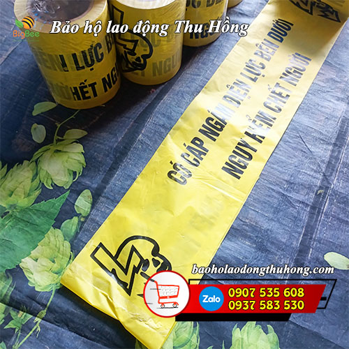 Băng báo hiệu cáp ngầm khổ 15cm lõi giấy dài 100m Băng báo hiệu cáp ngầm khổ 15cm lõi giấy dài 100m