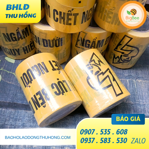 Băng cảnh báo cáp điện ngầm cho công trình Băng cảnh báo cáp điện ngầm cho công trình