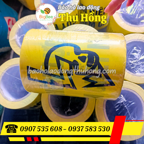 Băng cảnh báo cáp ngầm điện lực khổ 15cm, dài 100m Băng cảnh báo cáp ngầm điện lực khổ 15cm, dài 100m