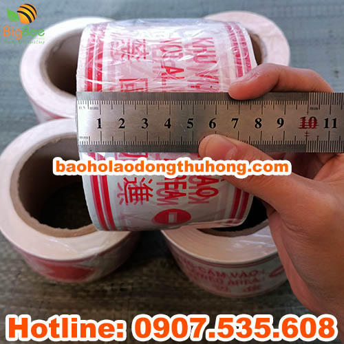 băng cảnh báo nguy hiểm rộng 8cm