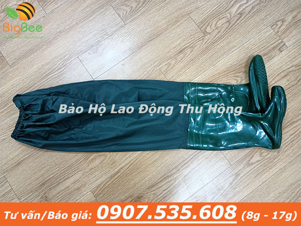 bảng giá sỉ ủng cao su liền quần đủ size là bao nhiêu?