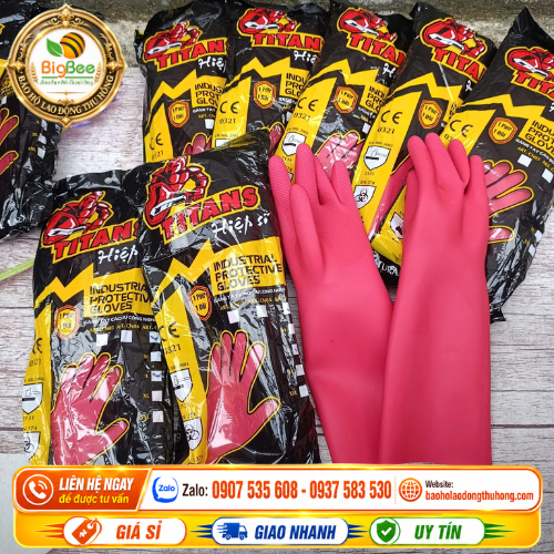 Bao bì găng tay cao su Titans Hiệp Sĩ Bao bì găng tay cao su Titans Hiệp Sĩ