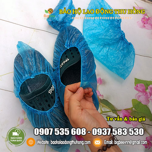 bao bọc giày nilon phòng sạch freesize bao bọc giày nilon phòng sạch freesize