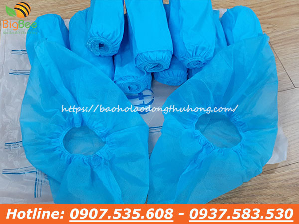 bao bọc giày phòng sạch vải không dệt dùng 1 lần