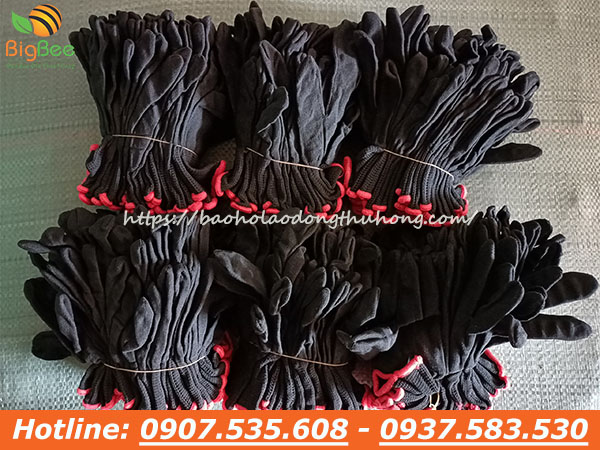 Bao găng tay thun kim 13 màu đen giá rẻ tại Thu Hồng