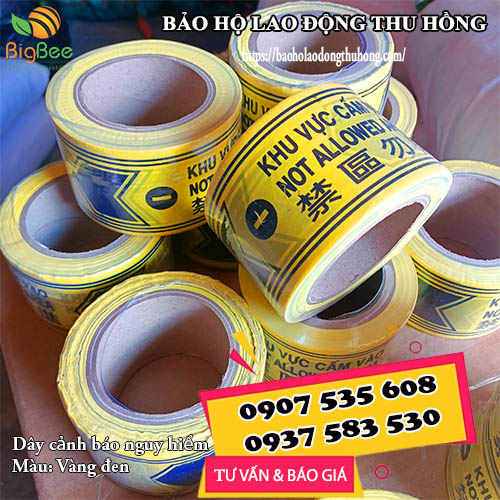 báo giá dây cảnh báo vàng đen 100m