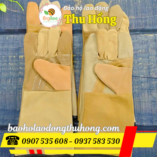 Bao tay bảo hộ da hàn dùng trong cơ khí Bao tay bảo hộ da hàn dùng trong cơ khí