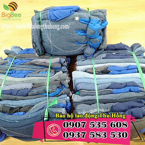 bao tay cách nhiệt may sẵn bằng vải jean