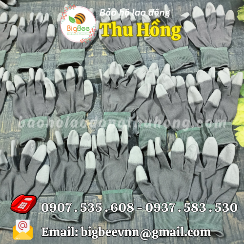 Bao tay chống tĩnh điện ngón phủ PU giá rẻ bao 1000 đôi Bao tay chống tĩnh điện ngón phủ PU giá rẻ bao 1000 đôi