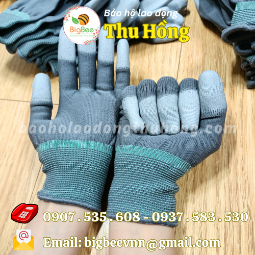 Bao tay chống tĩnh điện ngón phủ PU Bao tay chống tĩnh điện ngón phủ PU