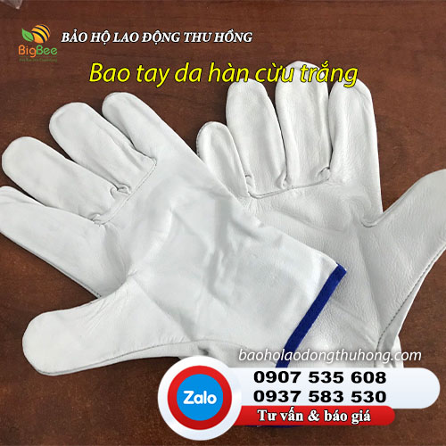 Bao tay da cừu trắng hàn tig hàn mig 01 Bao tay da cừu trắng hàn tig hàn mig 01